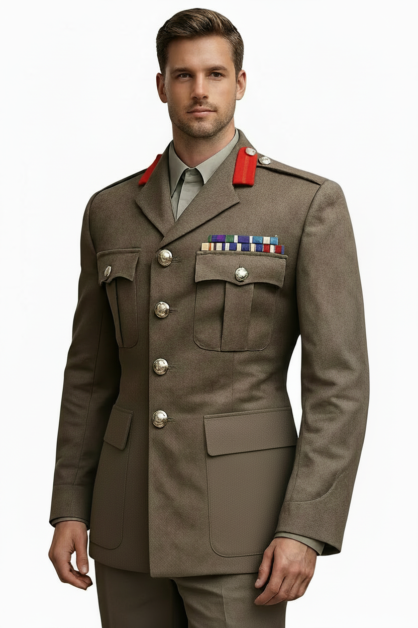 Officers FAD Jacket Staff / General Gorgets No2 British Army Number Two Dress Uniform