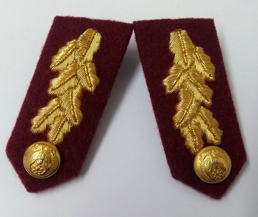 Arab Emirates Gorgets Collar Tabs Gold Braid Detail Senior Officers UAE Buttons