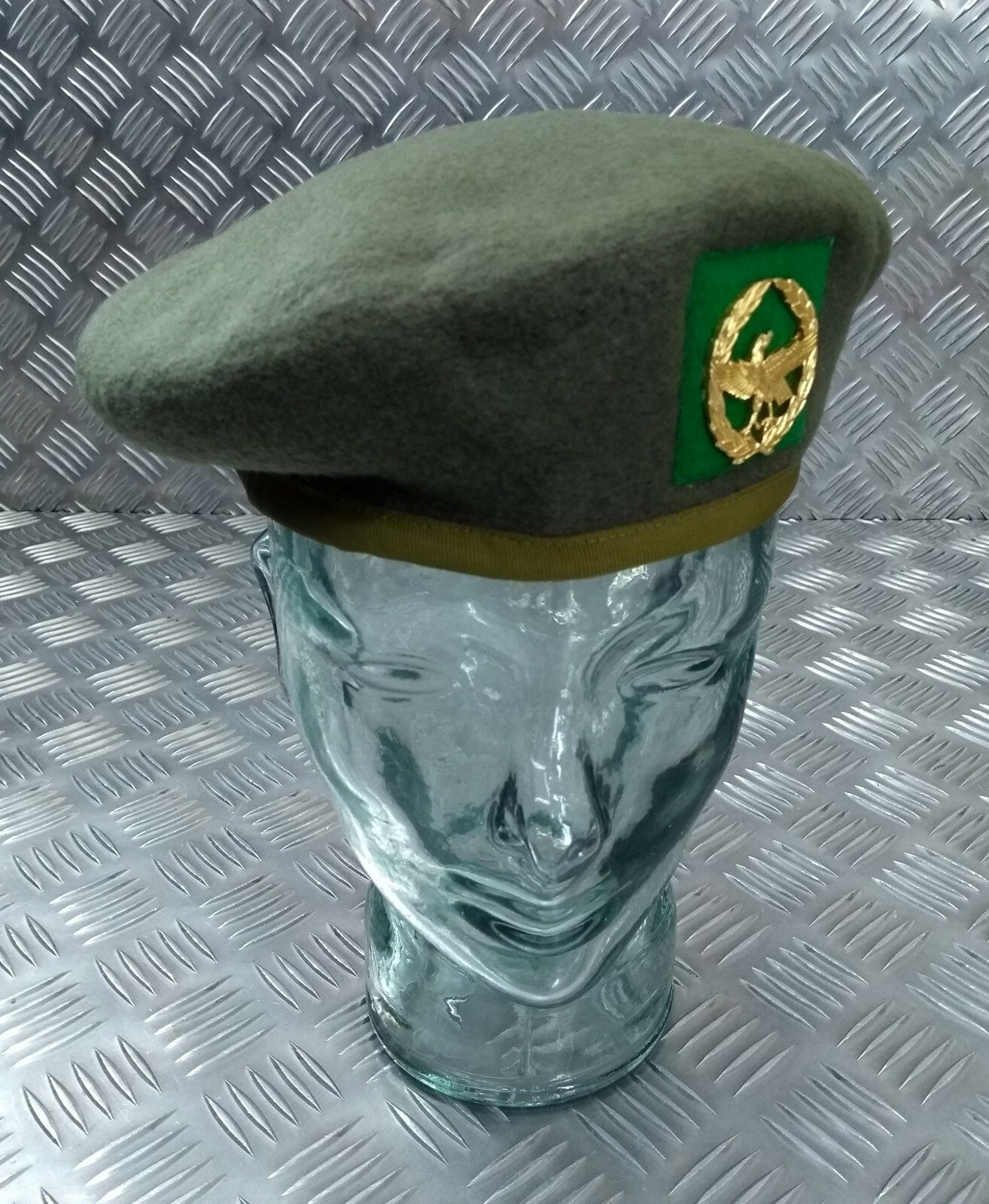 Wool Beret H&S With Eagle Badge Size 58cm NEW