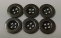Vintage Metal Buttons 4 Hole Raw Metal 26L Diameter For Suspenders X6 ASBT300