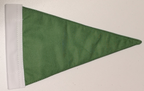 British Army Vehicle Convoy Signal Plain Green Triangle Flag 15 x 25cm