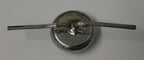 Vintage Buttons Half Dome Split Pin Silver Coloured 1/2" Two Prong X4 ASBT303