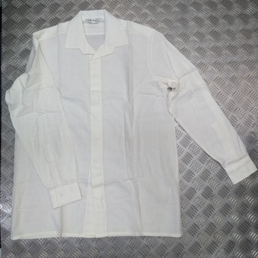 Food Handlers Shirt White Unisex Size Large Long Sleeve, Harrison Field - NEW