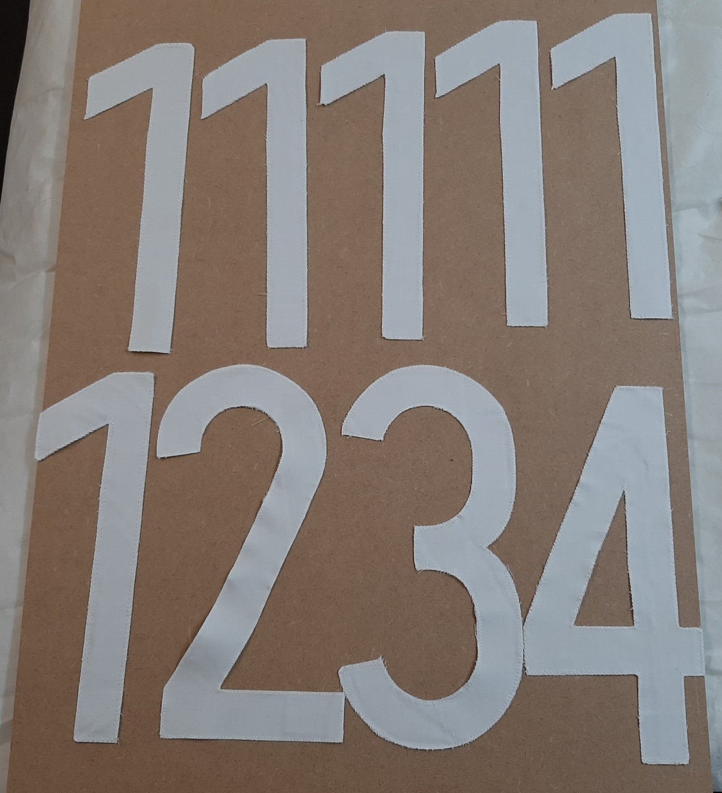 Genuine Vintage West German Sports Sew on Numbers 1-14 1970`s BRAND NEW