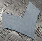Genuine British Issue Gold 3 Bar Chevrons On Light Blue Felt