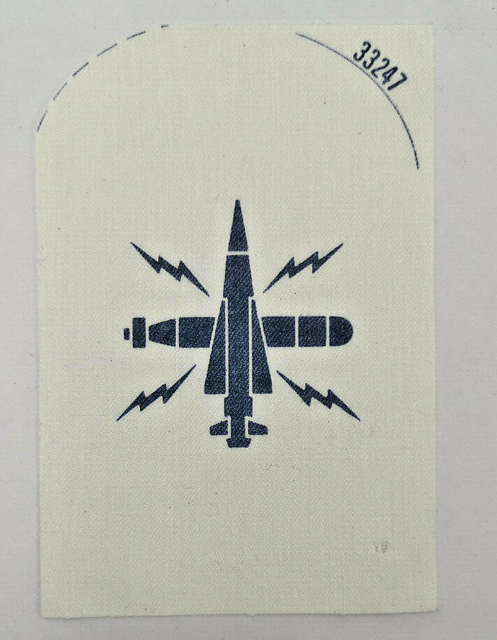 Royal Navy Communications Information System, CIS, Blue On White Printed Patch
