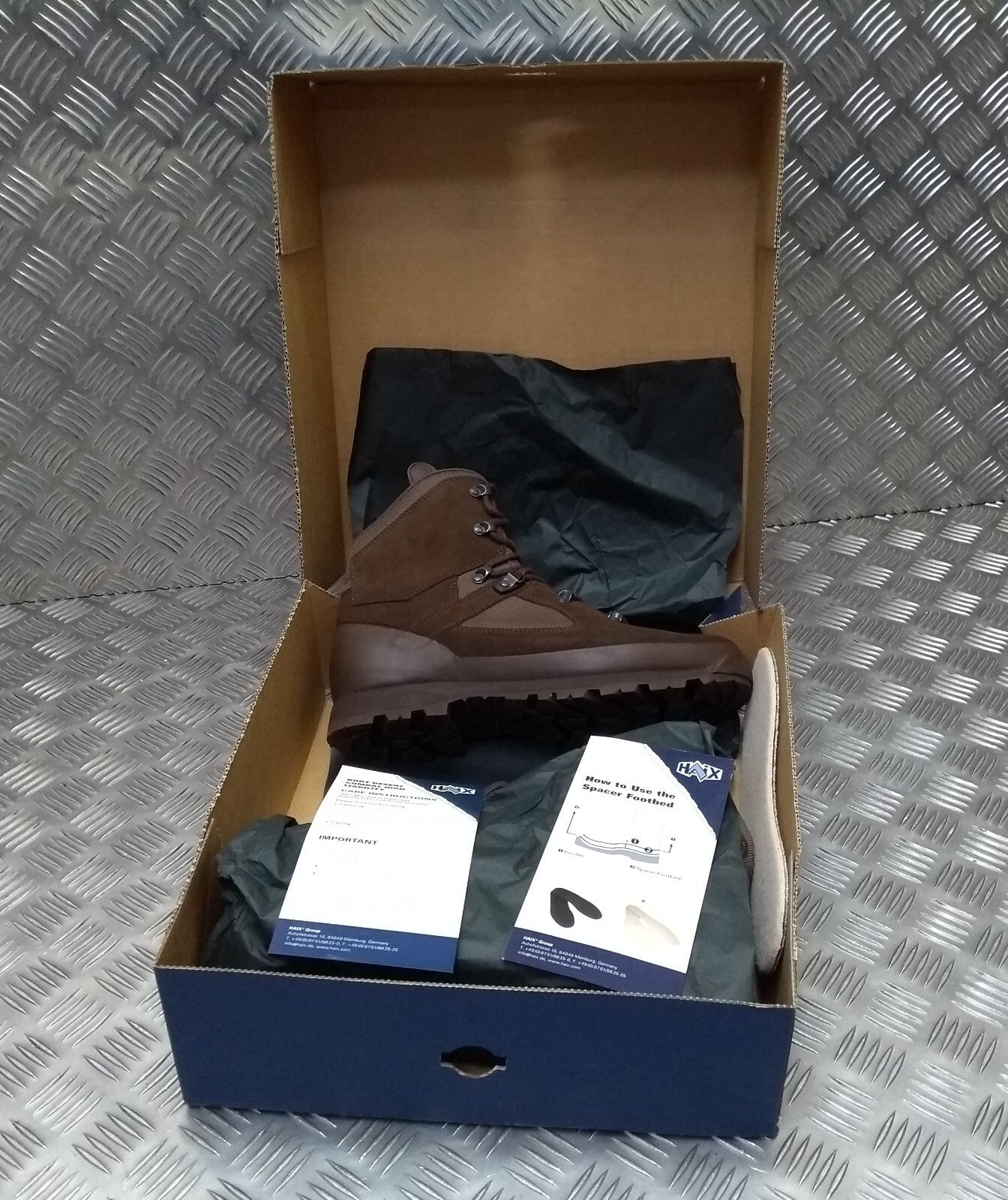 Haix Desert Boots Combat High Liability Full Army Spec Footwear UK 12M - NEW