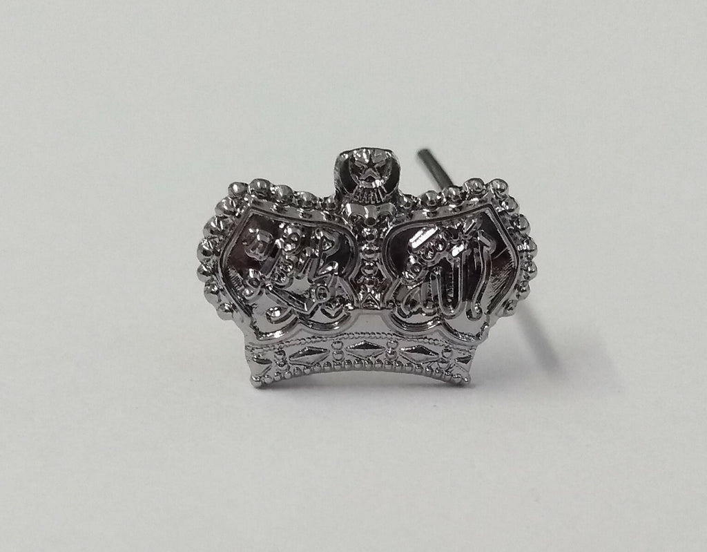 Royal Crown Issue Miniature Chrome Prong Back Obsolete Pattern- NEW