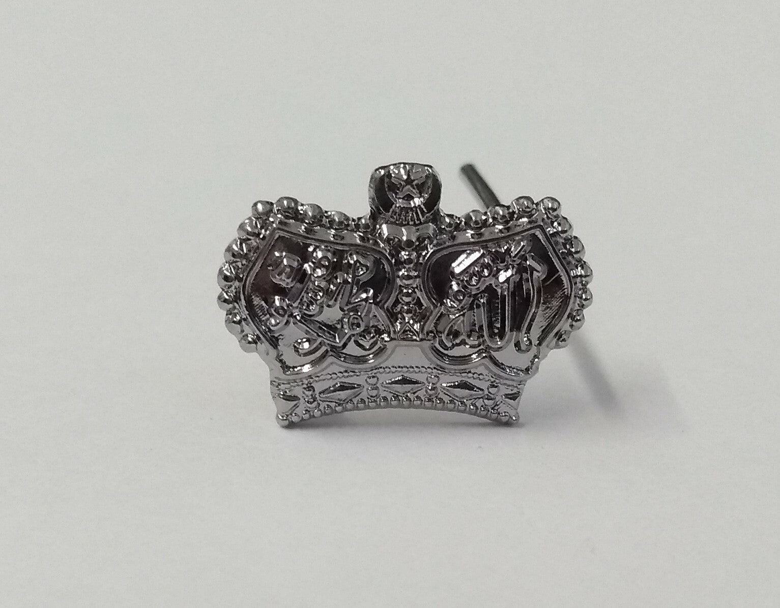 Royal Crown Issue Miniature Chrome Prong Back Obsolete Pattern- NEW