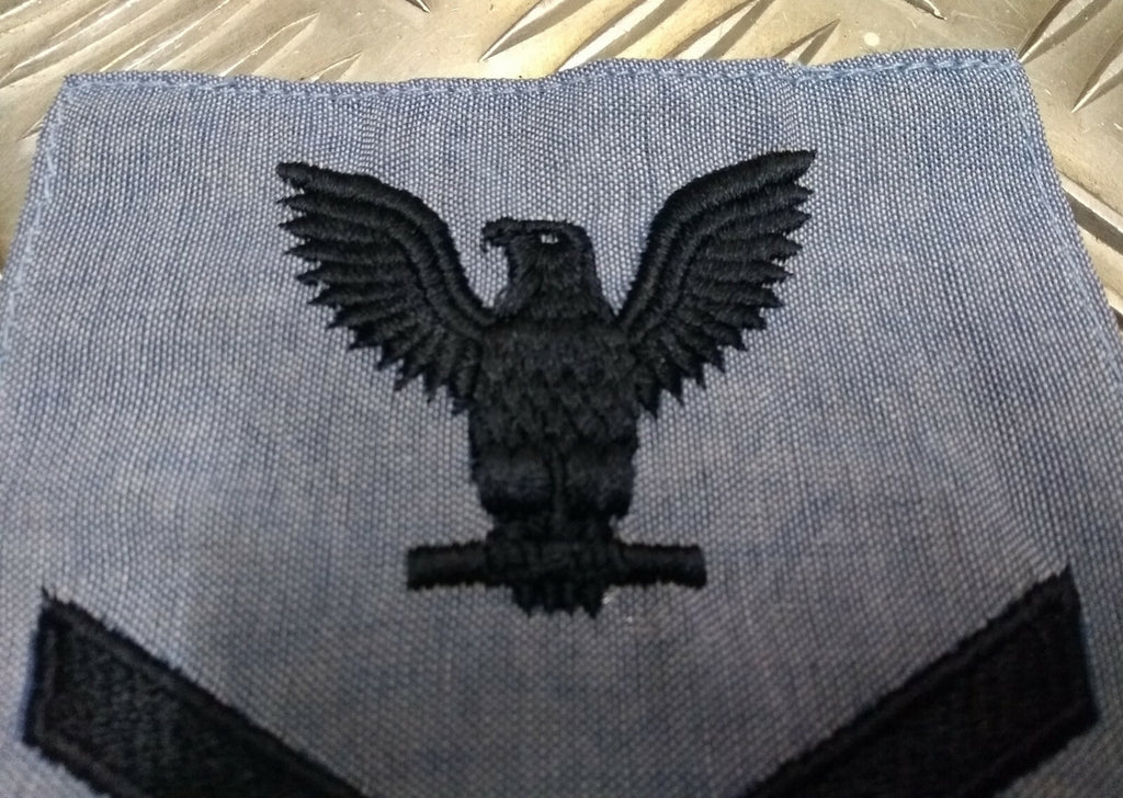 USA US Navy Vanguard Petty Offc. 1st Class 3 Chevron Eagle Patch Large NEW