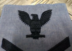 USA US Navy Vanguard Petty Offc. 1st Class 3 Chevron Eagle Patch Large NEW