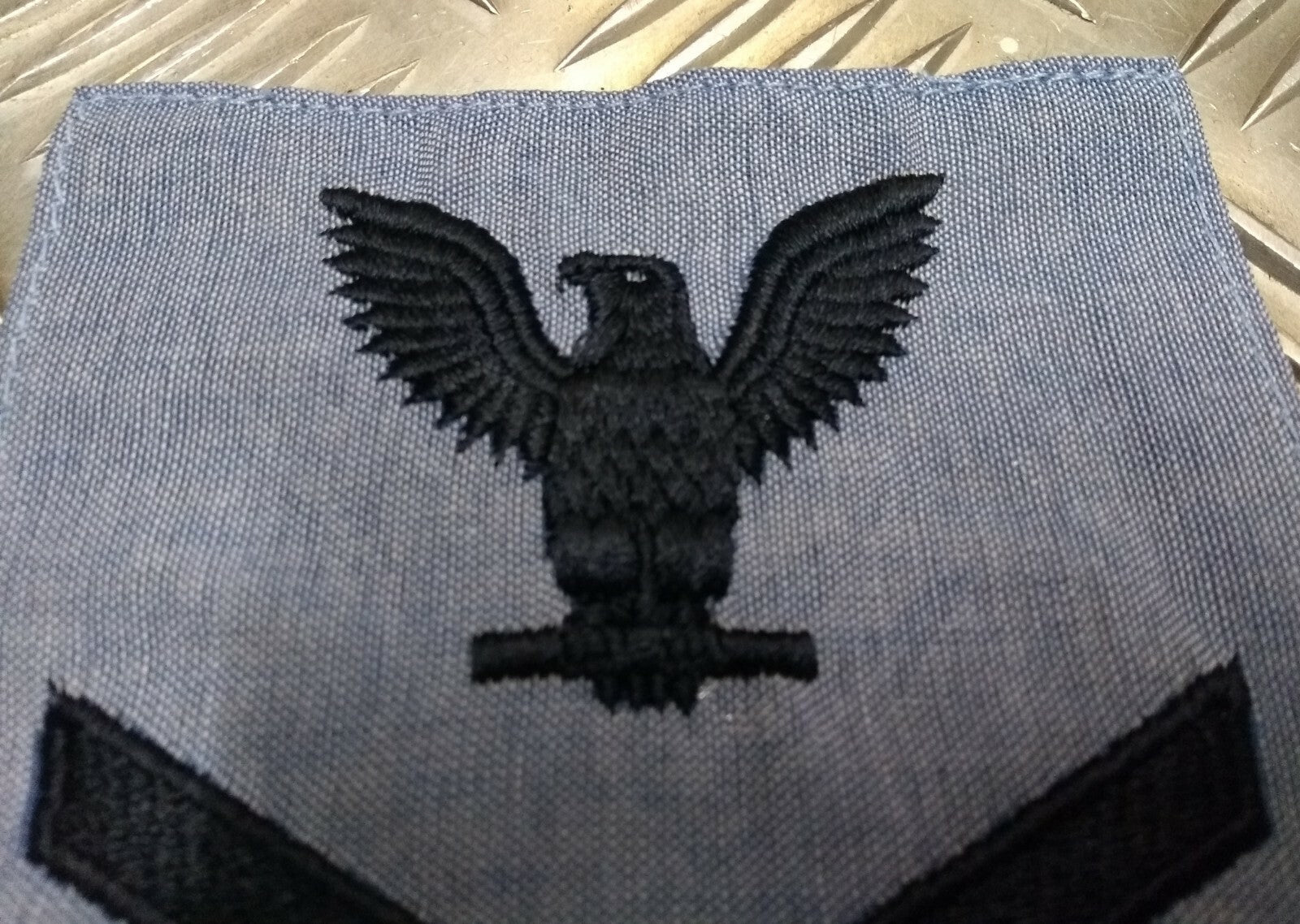 USA US Navy Vanguard Petty Offc. 1st Class 3 Chevron Eagle Patch Large NEW