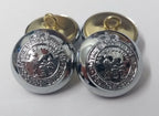 Genuine Royal St Vincent Forces Crown Insignia Silver Buttons 21mm V963 X4