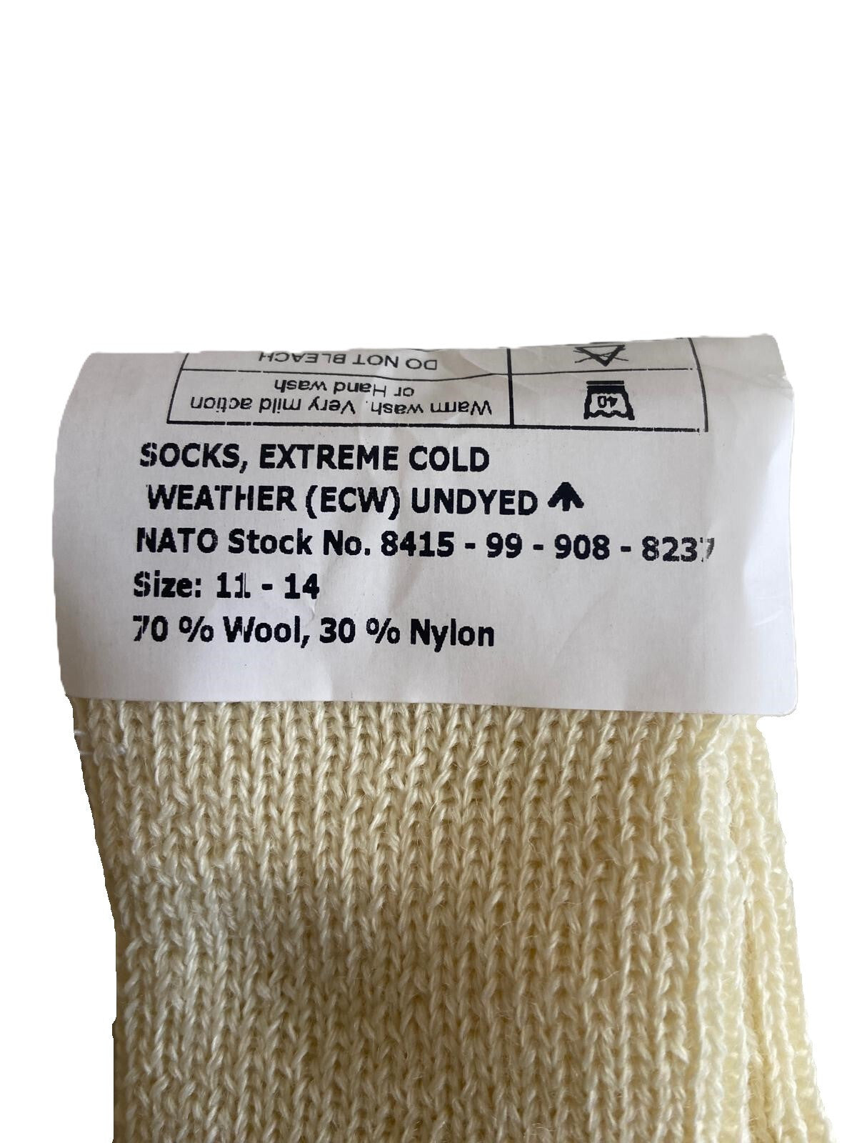 ECW Arctic Socks British Extreme Cold Weather General Service Hosiery - NEW