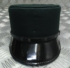 Female Dress Hat Bottle Green Woman's Uniform Visor Peak Cap With Chinstrap 63cm