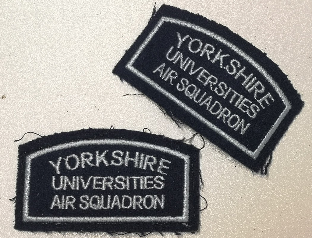 Yorkshire Universities Air Squadron YUAS Royal Air Force RAF Shoulder Patches