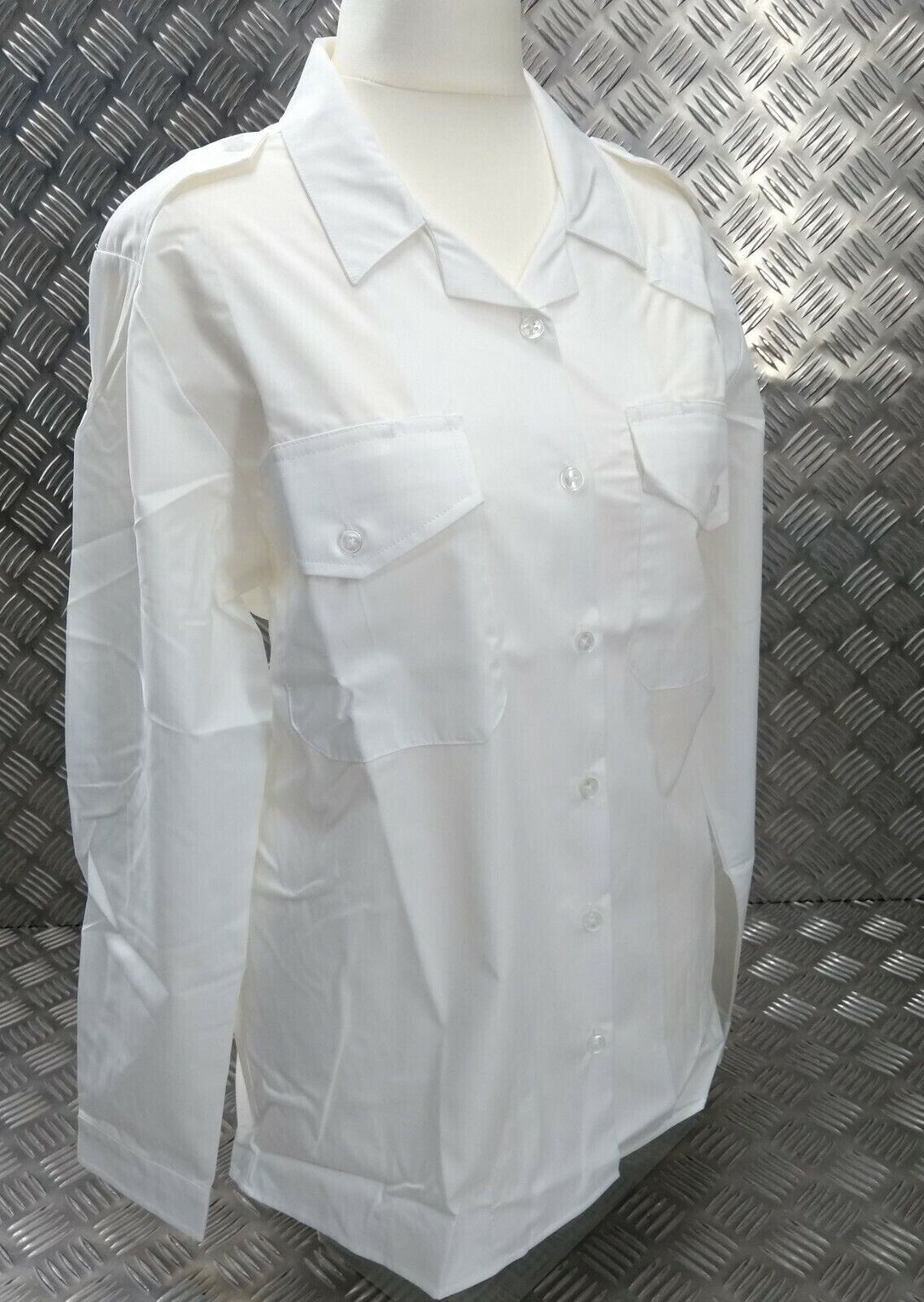 OPG White Shirt Long Sleeve British Security Style Womans Size 22