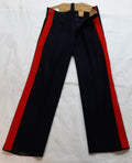 Vintage No1 Trousers Army British Other Ranks Red Stripe Blues W33 Inch
