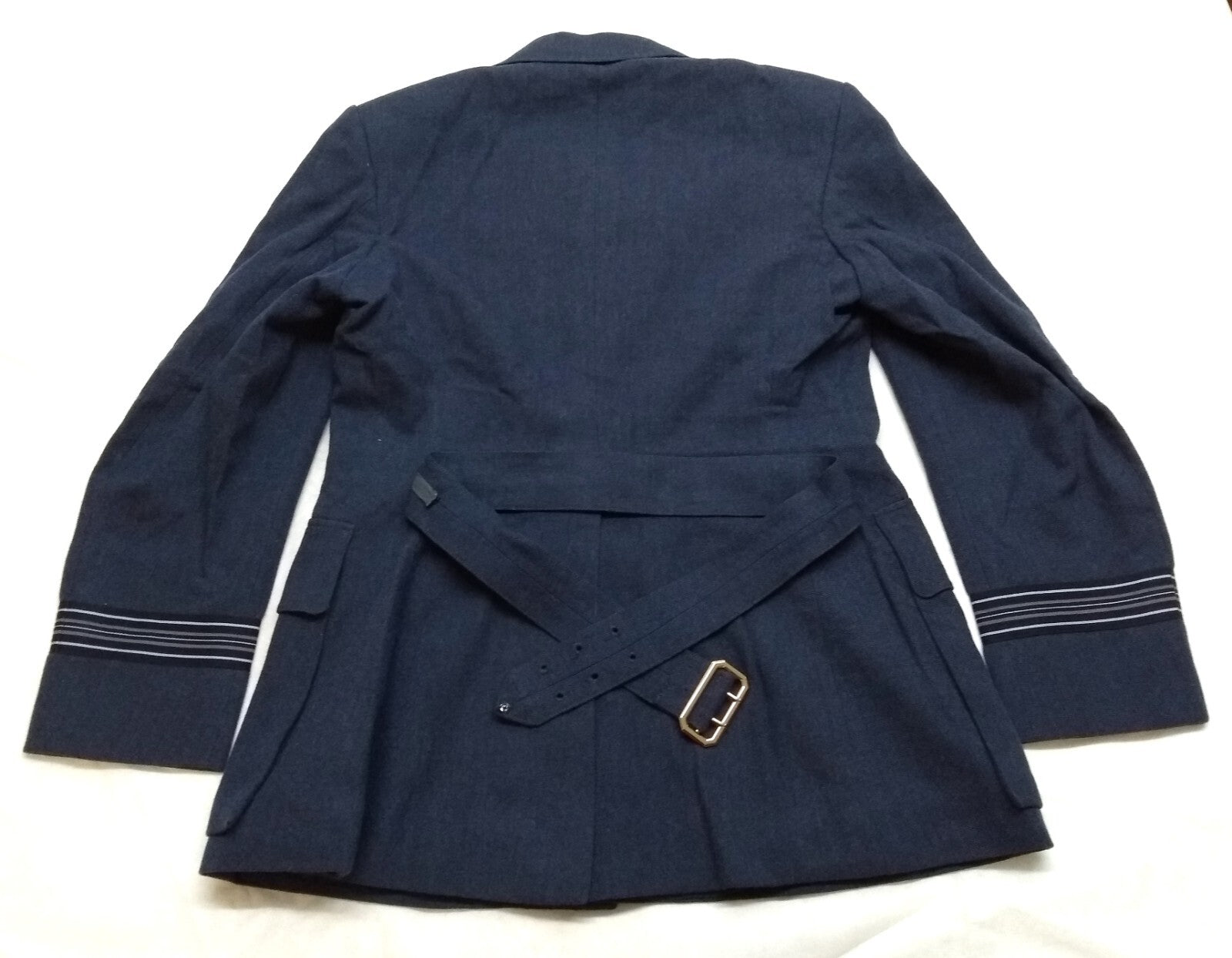 RAF Royal Air Force Vintage No1 Jacket Airforce Blue Grey Colour Old Pattern With Cloth Belt Alkit