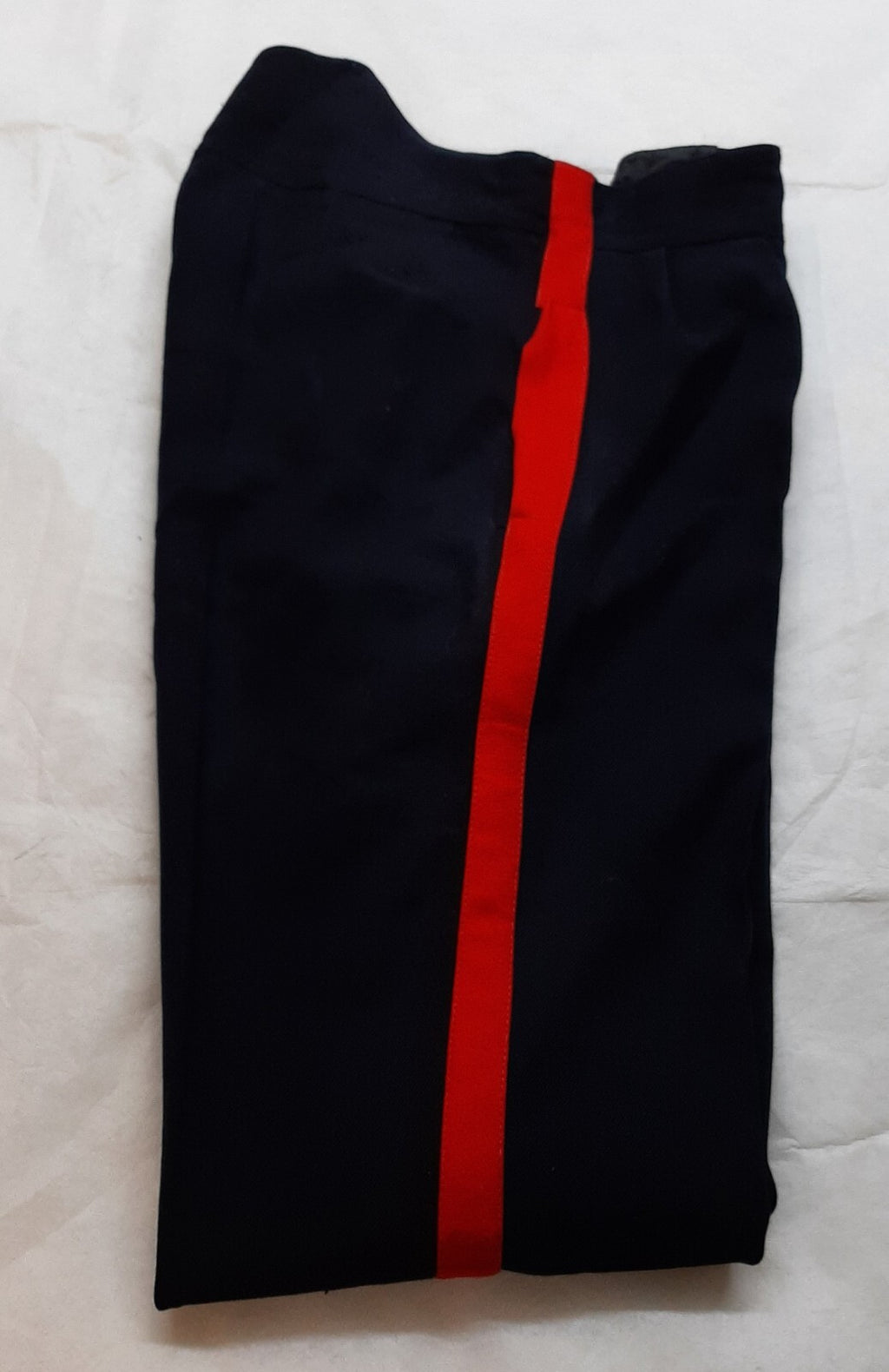 No1 Army Trousers British Pattern Wing Back Uniform Dress 1" Red Stripes W33"