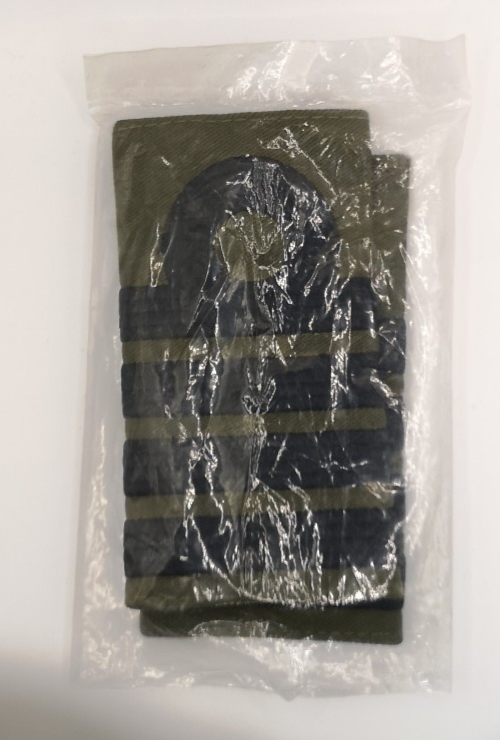 Royal Navy Black on OD Green Captain Rank Slides - NEW