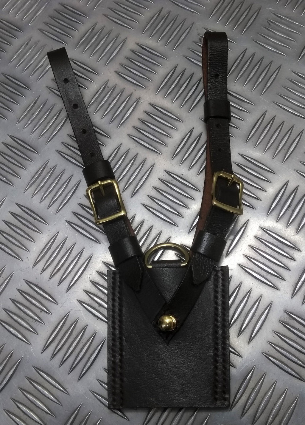 Sword Frog Ceremonial And Parade Sam Browne Leather With Brass Fitment