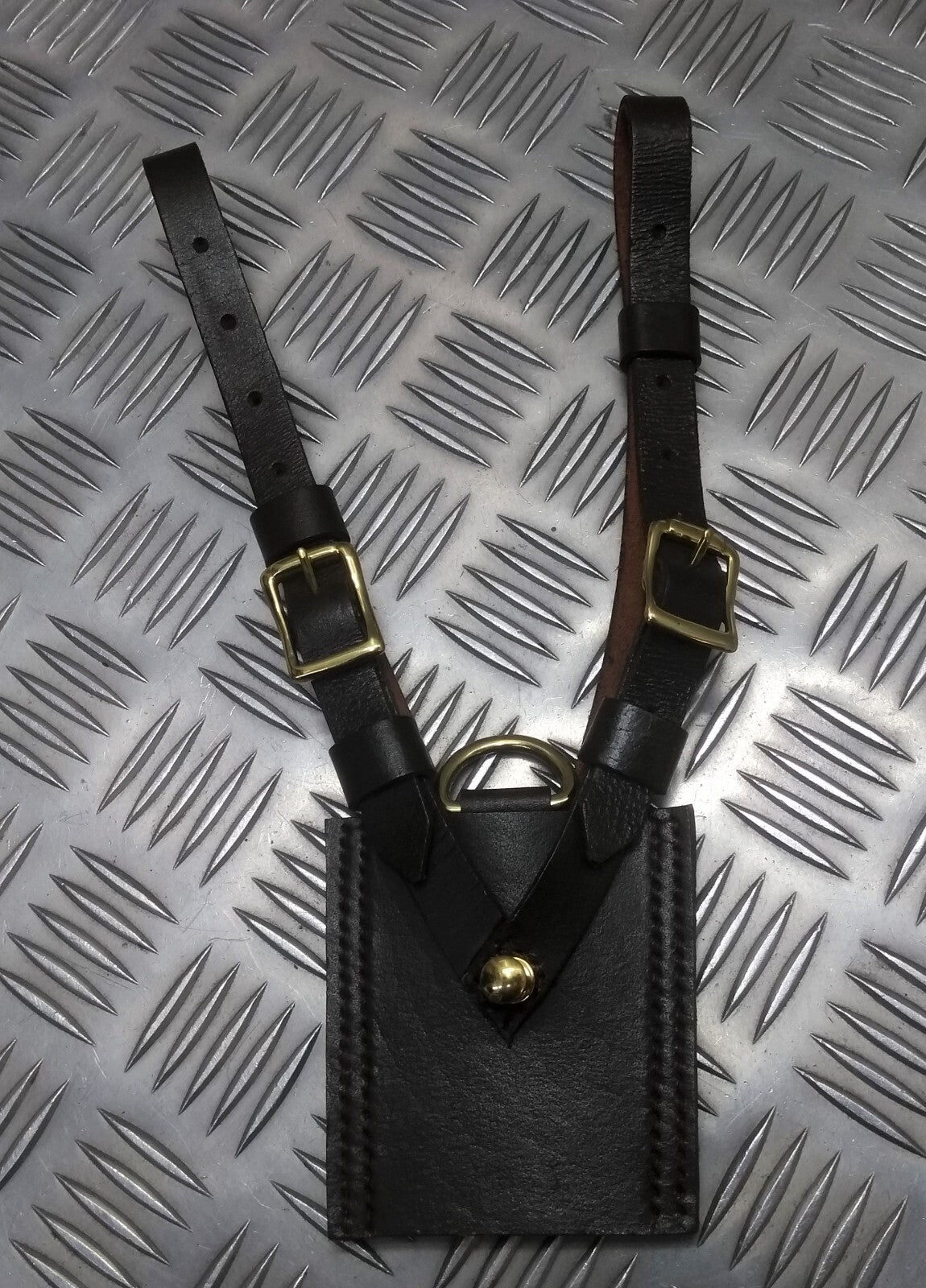 Sword Frog Ceremonial And Parade Sam Browne Leather With Brass Fitment