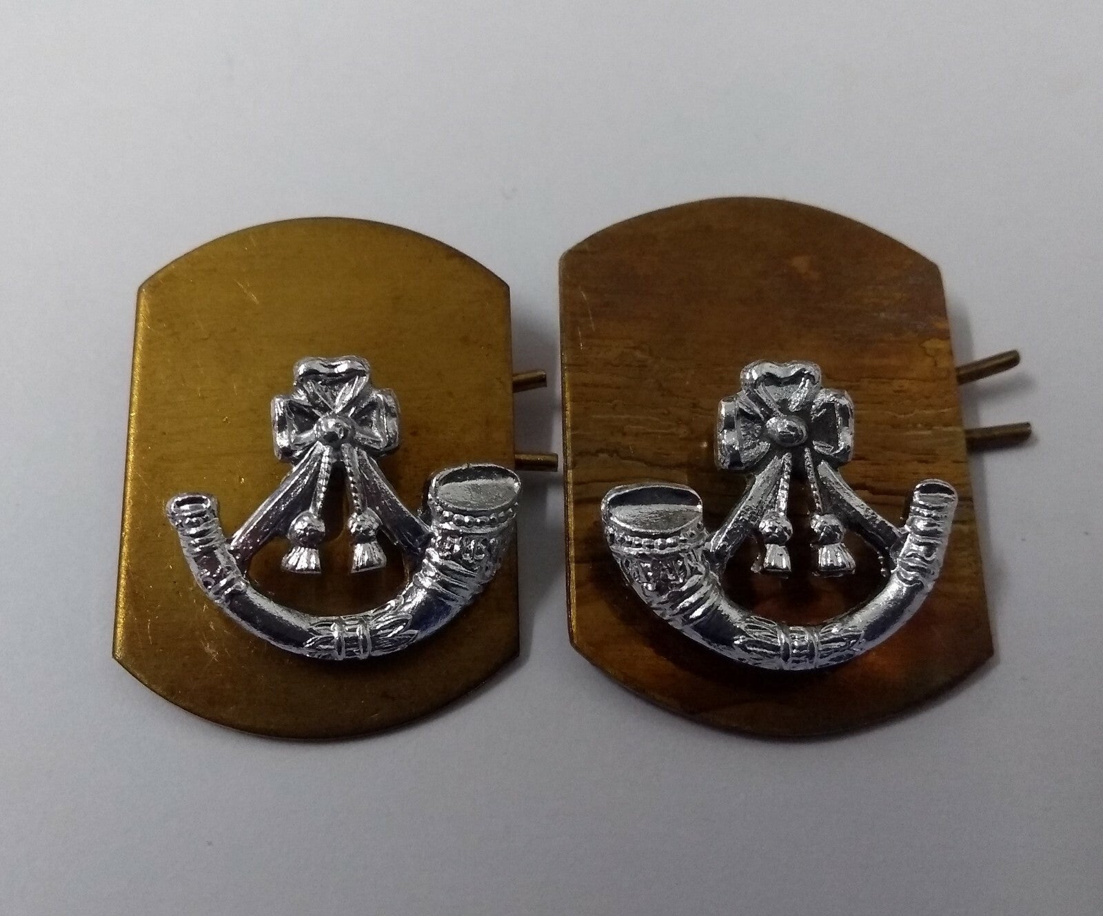 Light Infantry LI Army Collar Dogs 1 Pair NEW