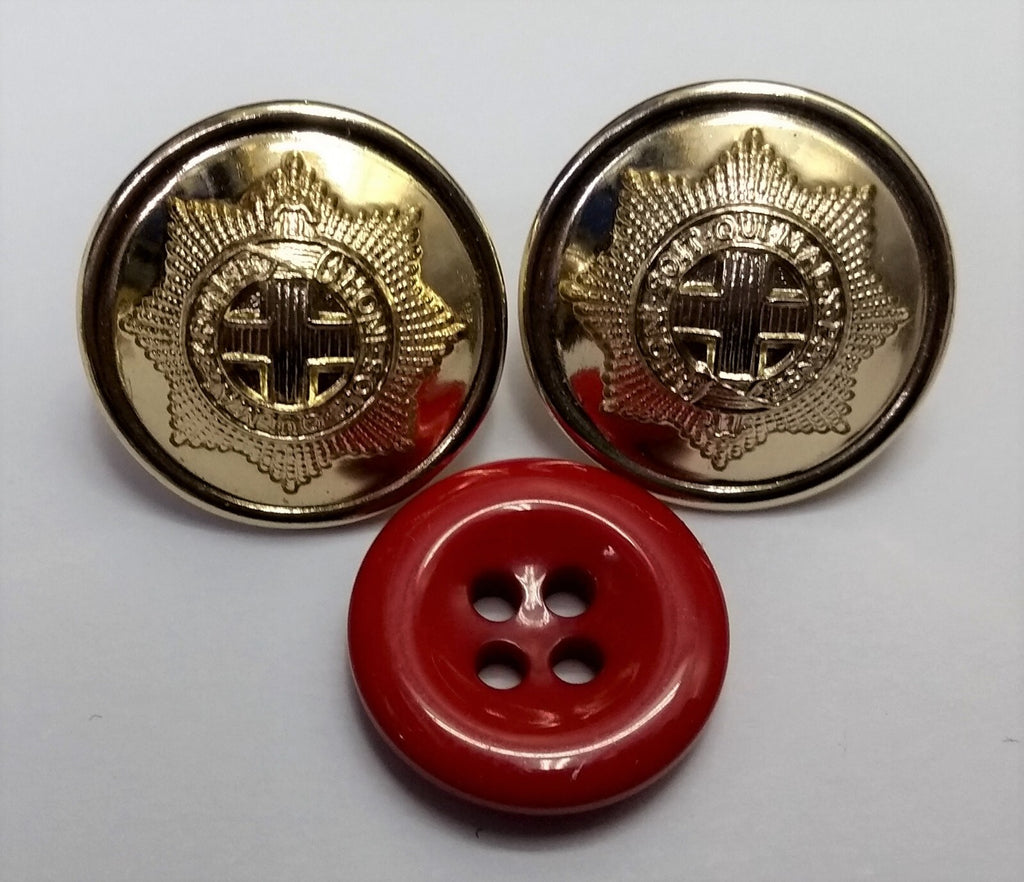 Coldstream Guards Red Tunic 30 Button Set Complete Genuine British Army Issue