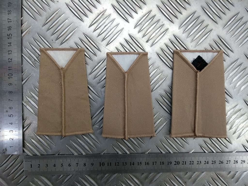 Mercian Regiment Rank Slides Khaki / Dark Sand / Light Brown Various Ranks