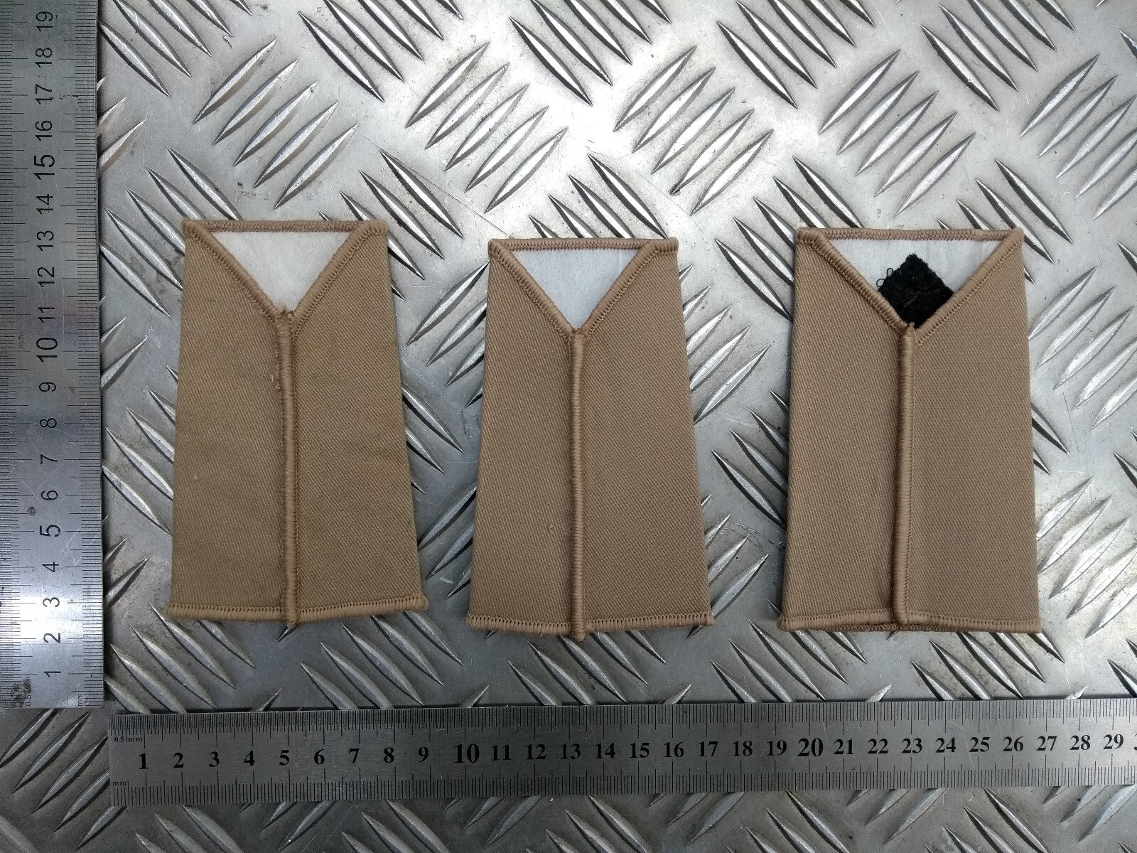 Mercian Regiment Rank Slides Khaki / Dark Sand / Light Brown Various Ranks