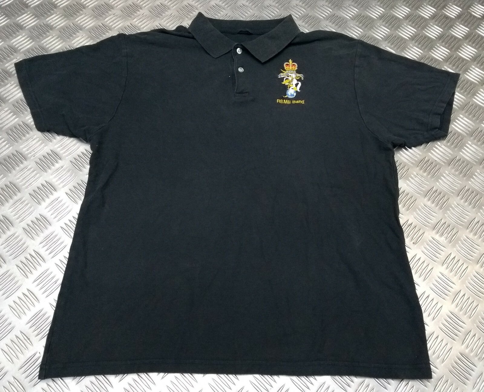 British Army REME Band Royal Electrical & Mechanical Engineers Black Polo Shirt