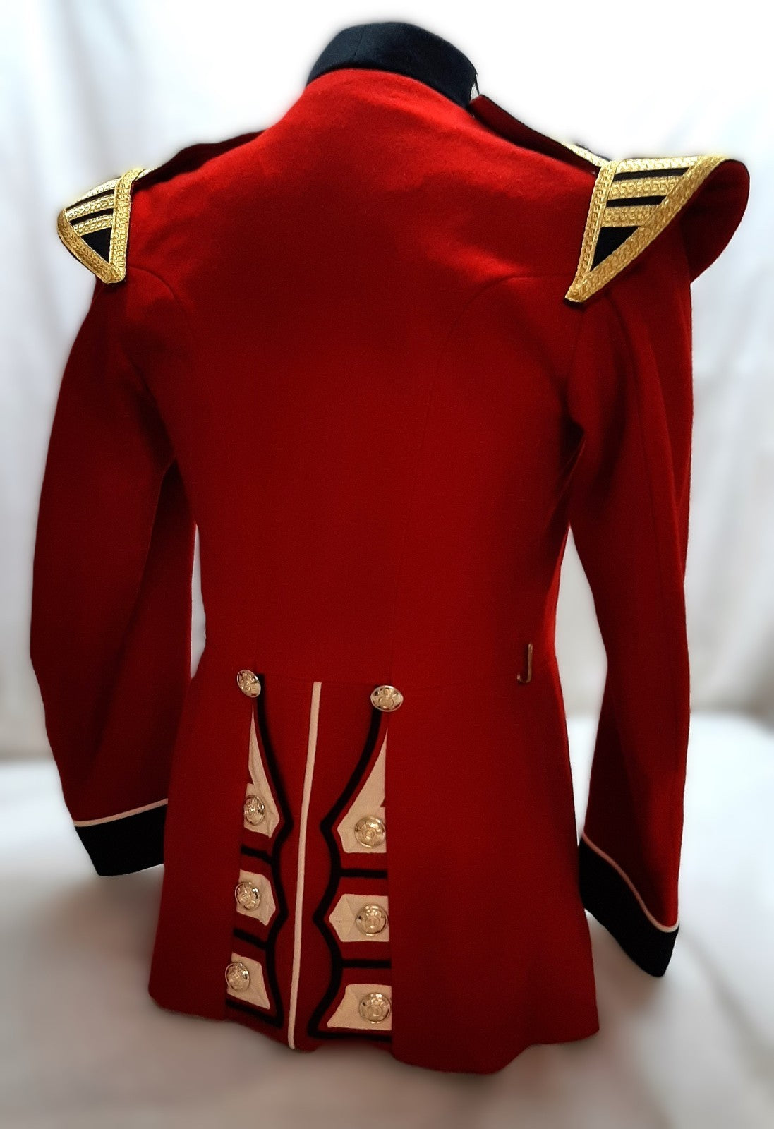 British Army Scots Tunic Red Jacket Bandsmans w Shoulder Wings Size 37"