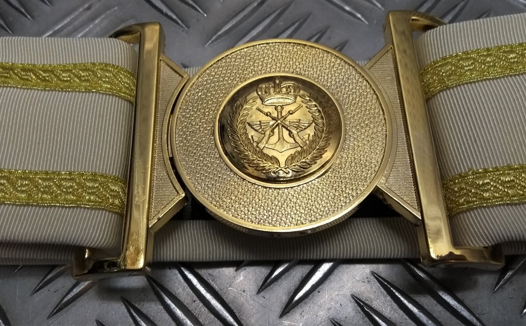 Senior Officers Belt Jazeerat Warba Tri Service Insignia Buckle Made in The UK