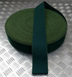 Genuine British Worsted Mid Green Stable Belt Material 75mm- NEW