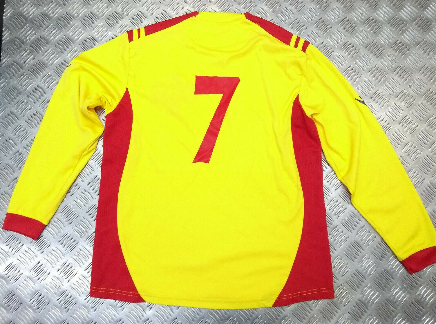British Army Sport Shirt RAMC QARANC RADV RADC Macron Yellow Long Sleeve with Numbers