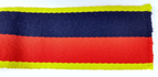 Yellow Blue Red 75mm Stable Belt Material Genuine British Made Unkown Regiment