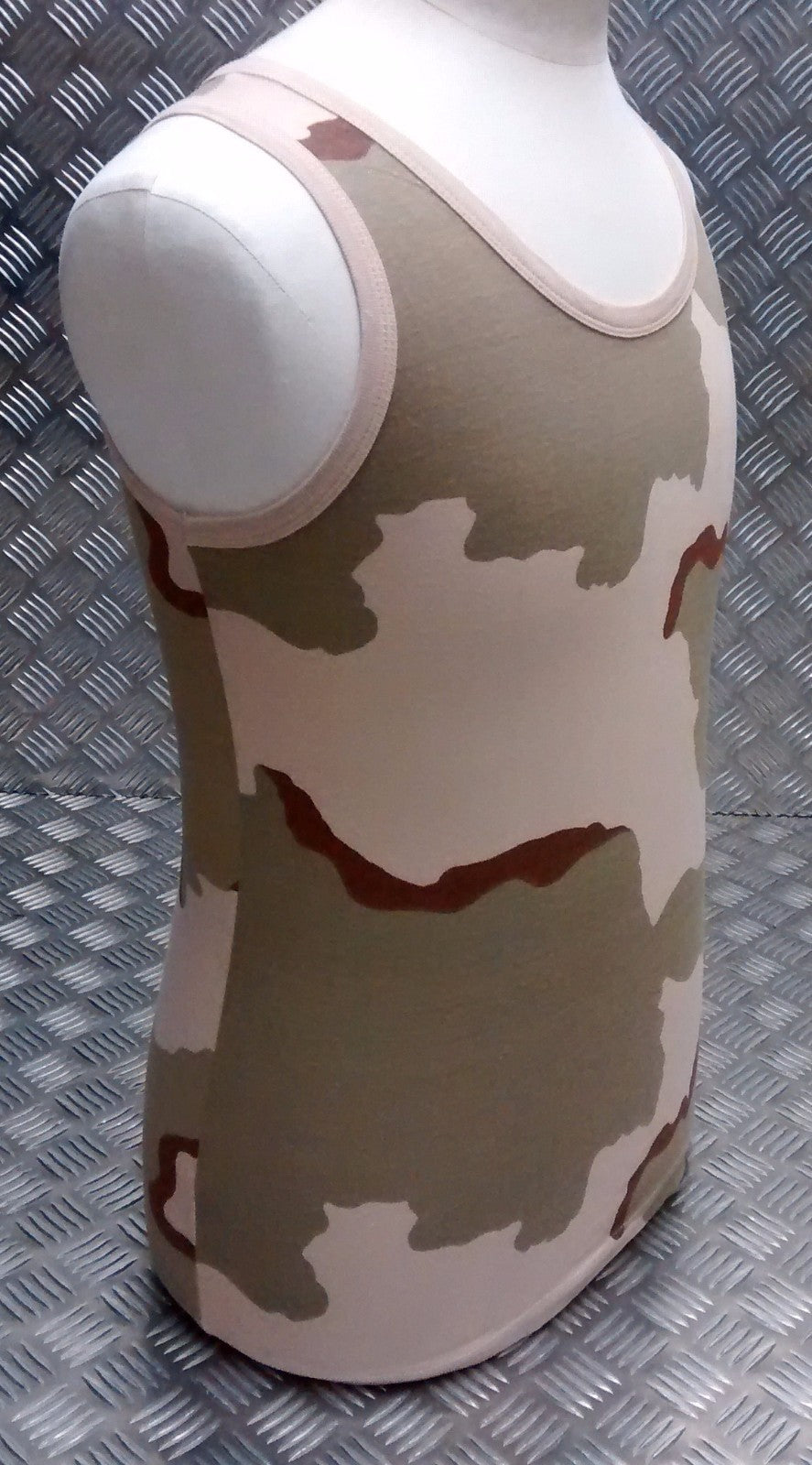 100% Cotton US Tri Desert Camo Sleeveless Vest Singlet Tank Top All Sizes