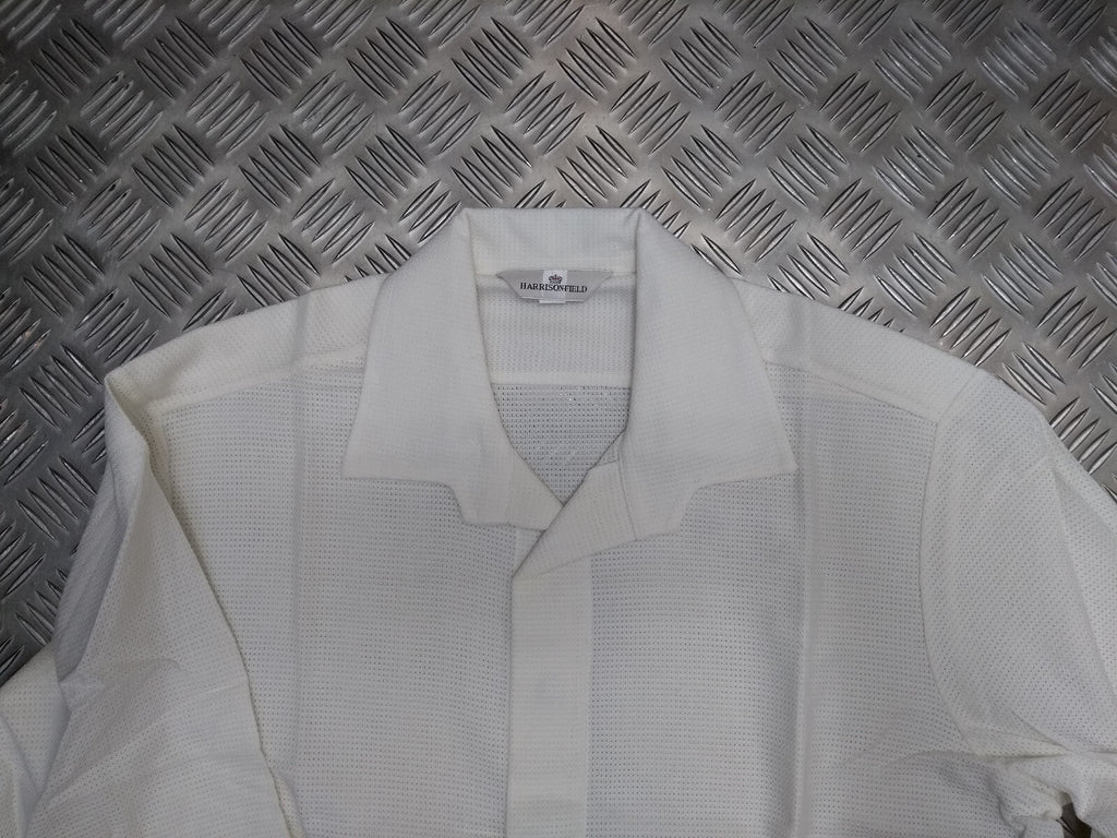 Food Handlers Shirt White Unisex Size Large Long Sleeve, Harrison Field - NEW