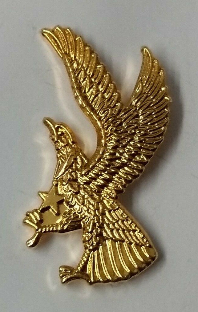 Collectors Metal Pin Eagle Badge With 5 Point Star NEW GIM52XL