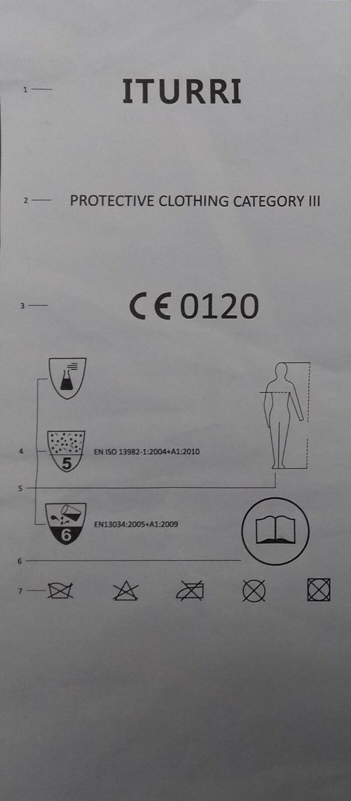 Iturri Hooded Coveralls Protective Clothing Cat III Non Antistatic XXXL x 2