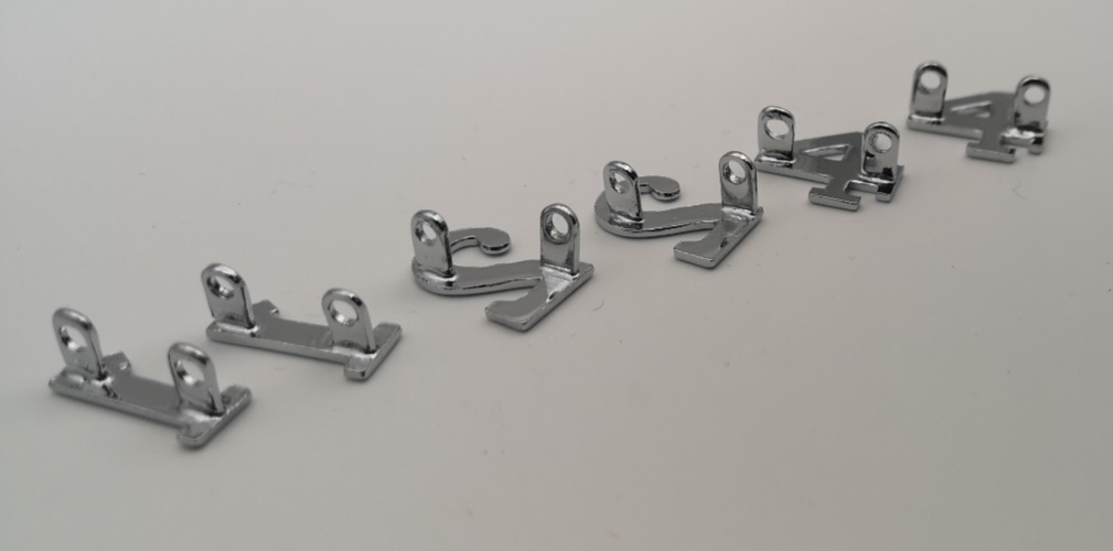 Shoulder & Collar Numbers 1  2  4 Pair Each