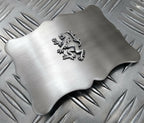RRS Buckle Lion Insignia Large Parade Subdued Chrome Buckle British Army Style