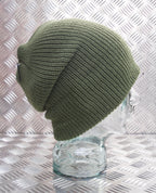 ARMY GREEN Knitted Beanie Hat / Watch Cap / Woolly Hat - One size - BRAND NEW