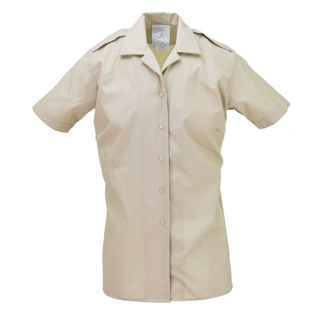 British Army FAD FAWN Shirt Blouse Woman's No2 Dress With Patches / Badges