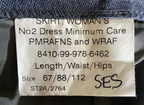 WRAF Skirt No2 Issue PMRAFNS Dress Skirt Royal Air Force Number 2 - Waist 88cms