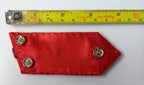 SNR Rank Gorgets Scarlet Red Melton & Maroon Braid Detail For Senior Officers