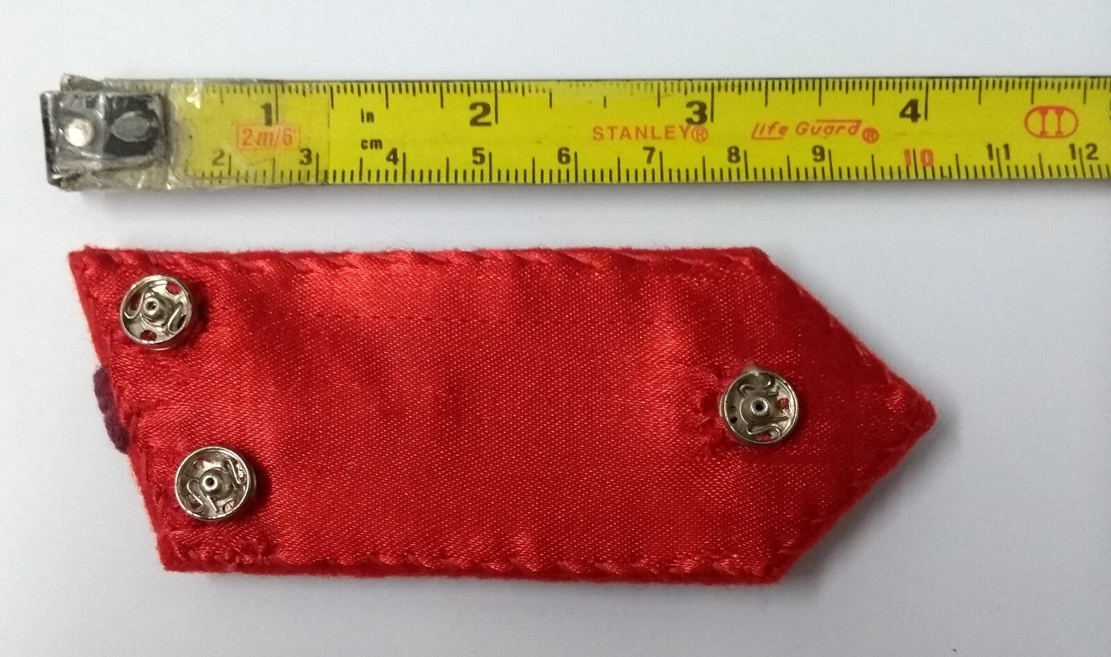 SNR Rank Gorgets Scarlet Red Melton & Maroon Braid Detail For Senior Officers