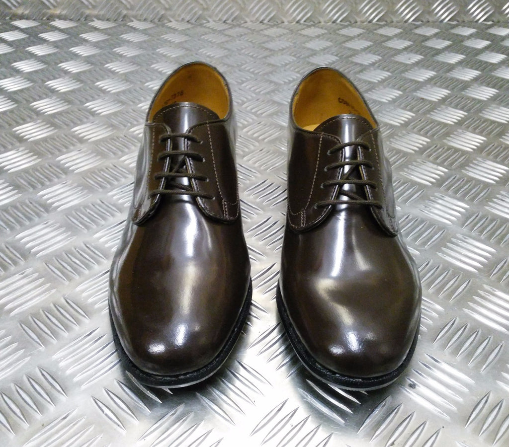 Genuine British Issue Womens Brown Leather Service Gibson Shoe- NEW