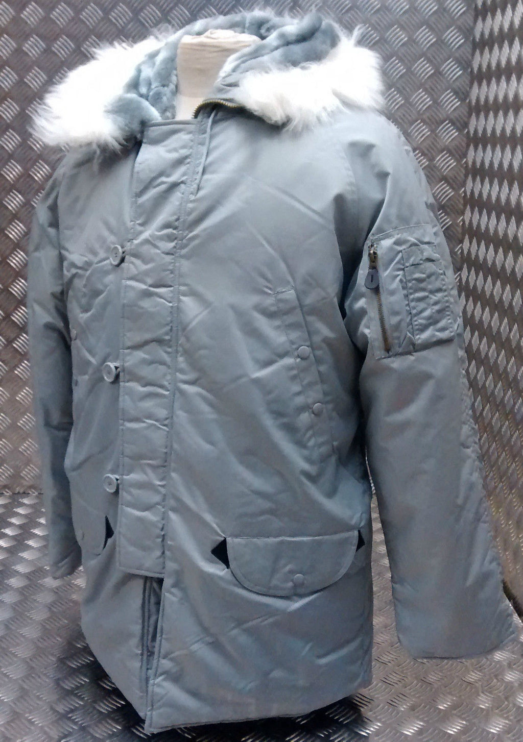 US N3B Military Style ECW Snorkel Parka Grey NEW